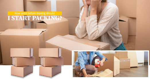 How soon before moving should I start packing?