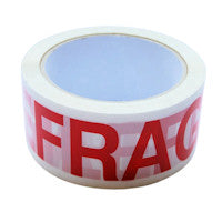 PS18 - 'Fragile' printed tape (x2) 48mm