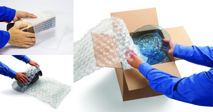 do you put bubble wrap on the outside or inside