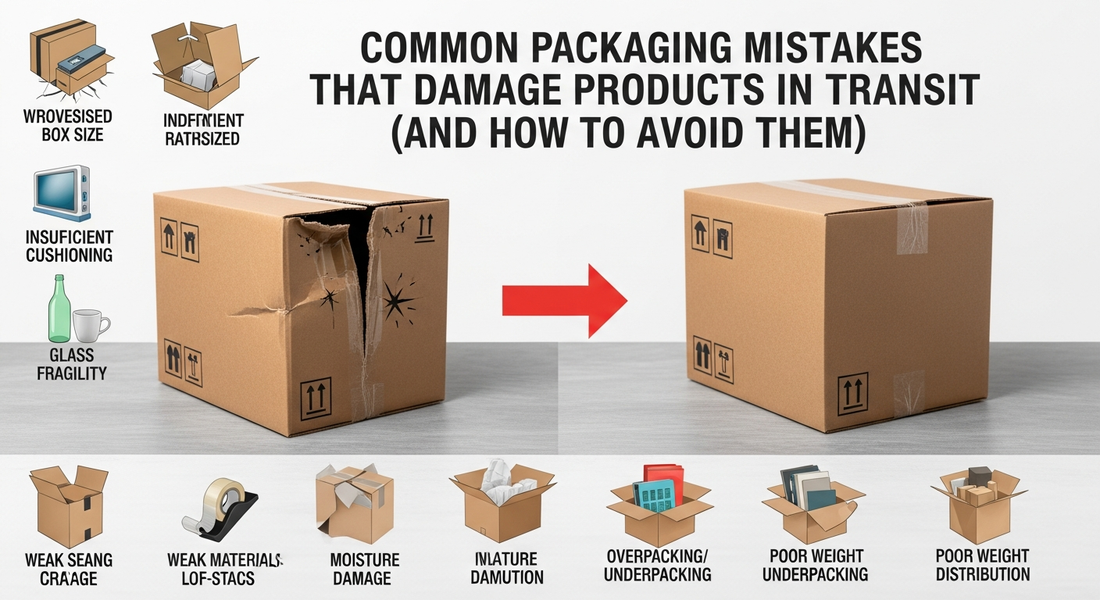Common Packaging Mistakes That Damage Products in Transit (And How to Avoid Them)