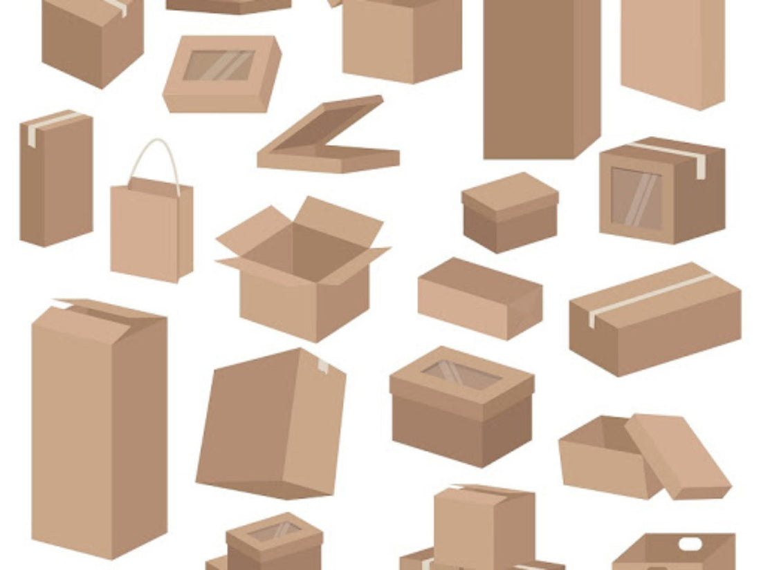 cardboard rectangle boxes